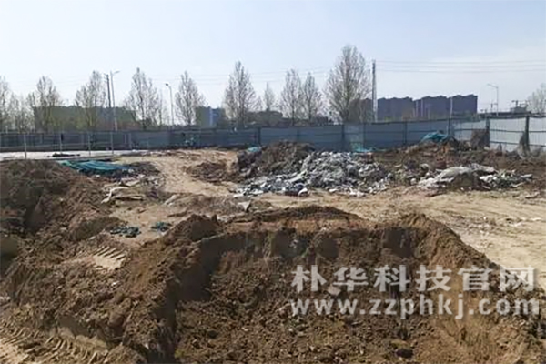 2020年鄭州建筑工地督查嚴(yán)，工地道路浮塵厚，?黃土堆放問(wèn)題多